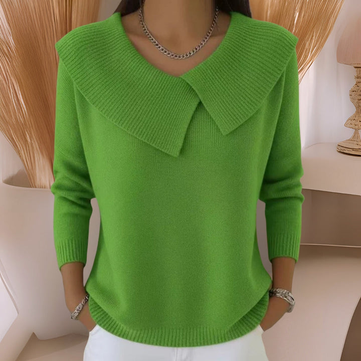 Daphne | Soft-Collar Knit Jumper