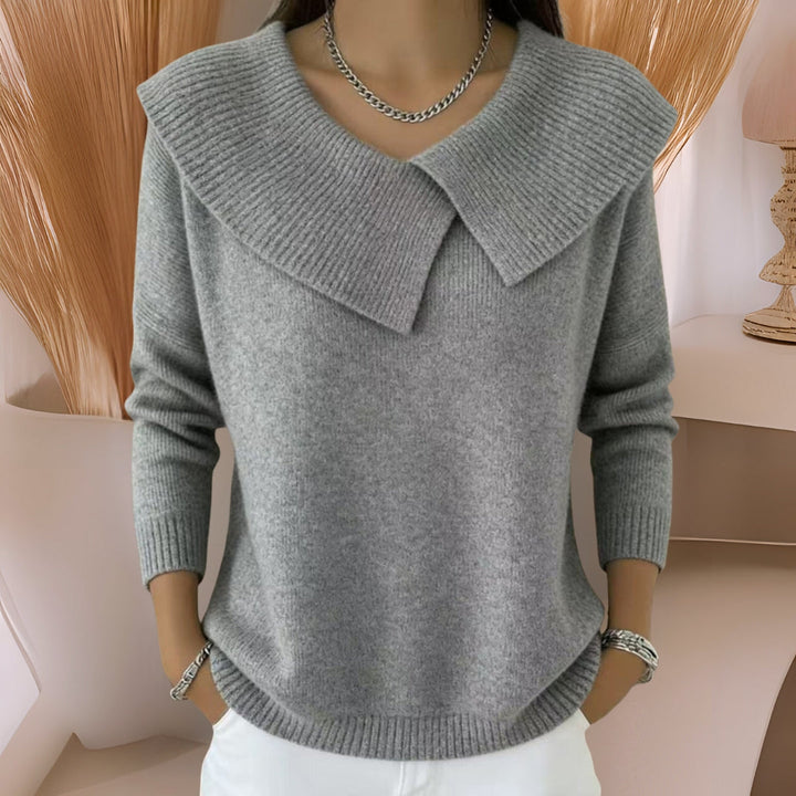 Daphne | Soft-Collar Knit Jumper