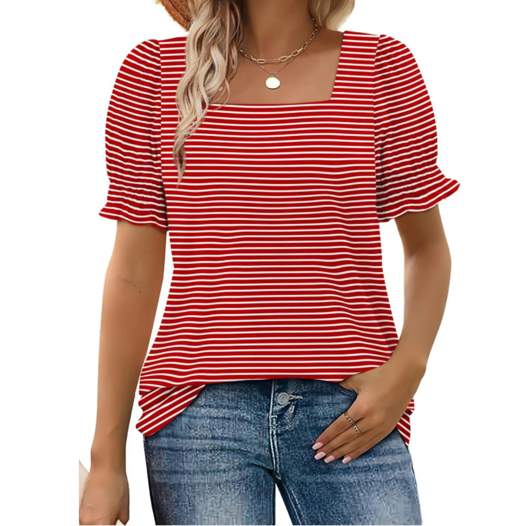 Adele | Ruffle-Sleeve Summer Top