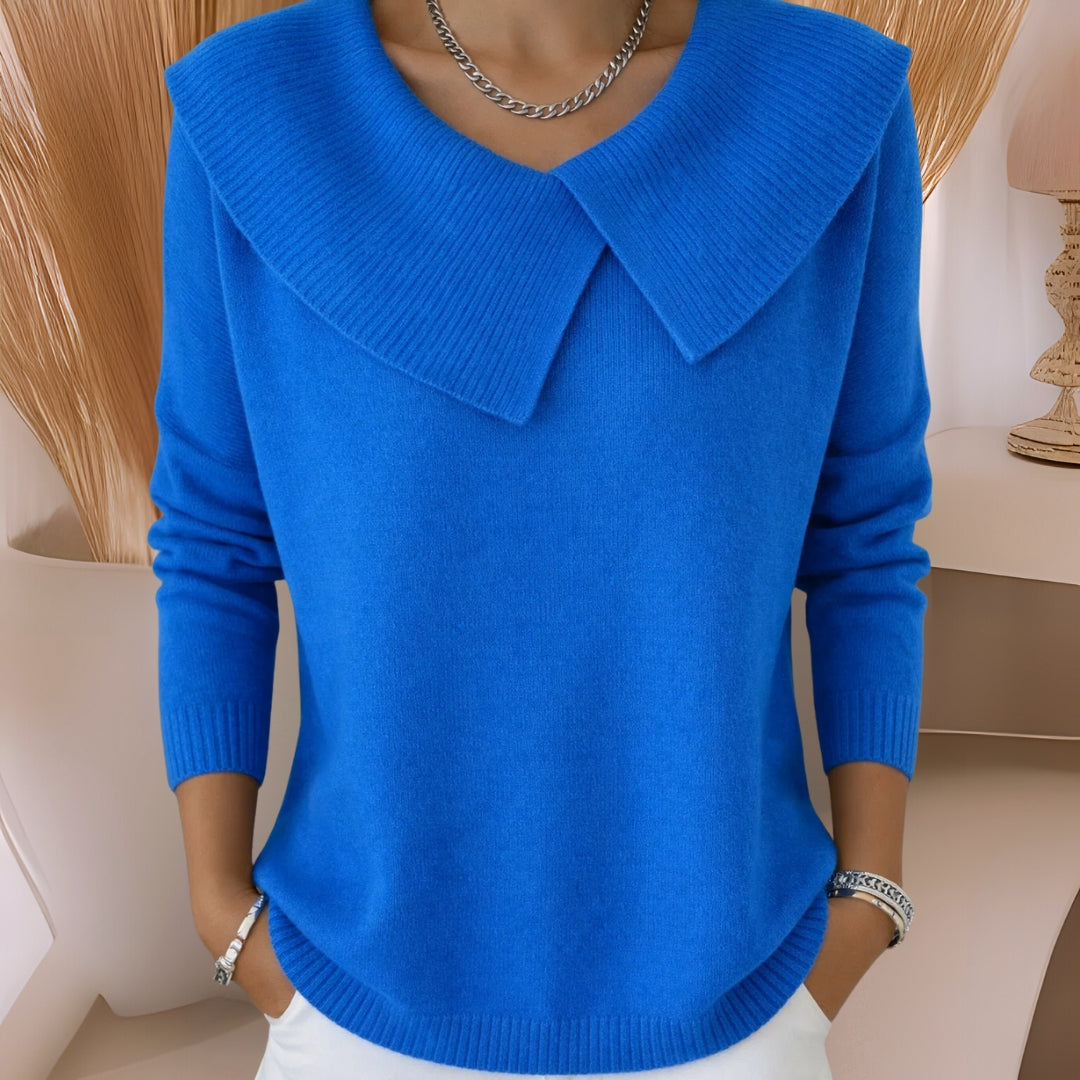 Daphne | Soft-Collar Knit Jumper