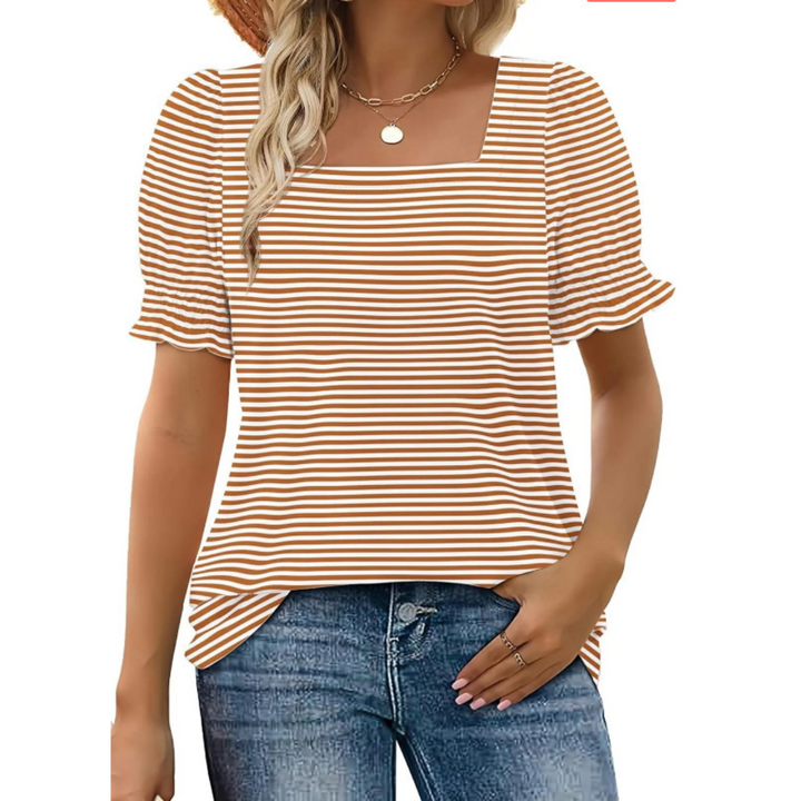 Adele | Ruffle-Sleeve Summer Top