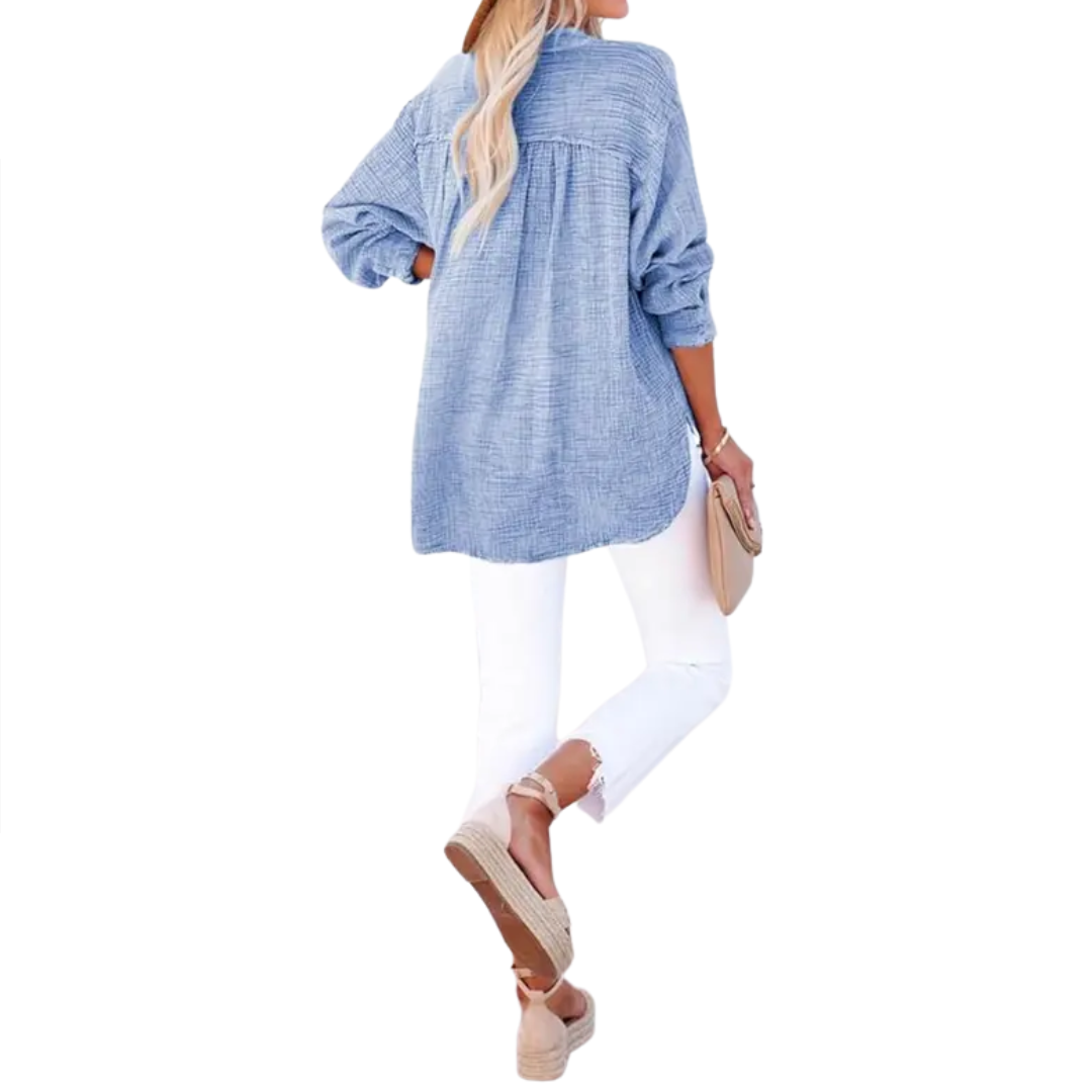 Lucille | Relaxed Button-Up Blouse