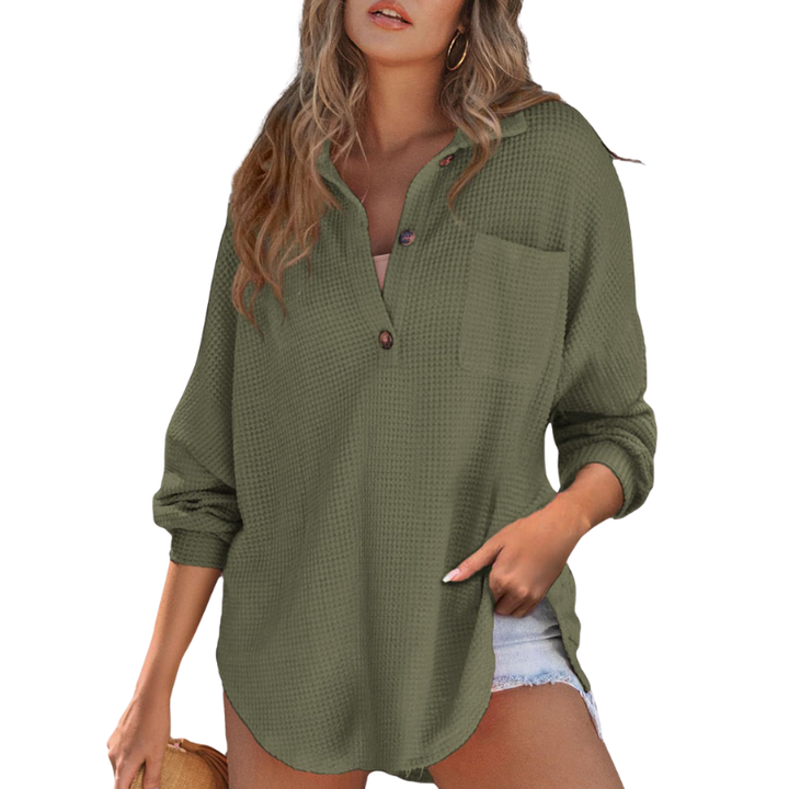 Pearl | Lightweight V-Neck Tunic Blouse