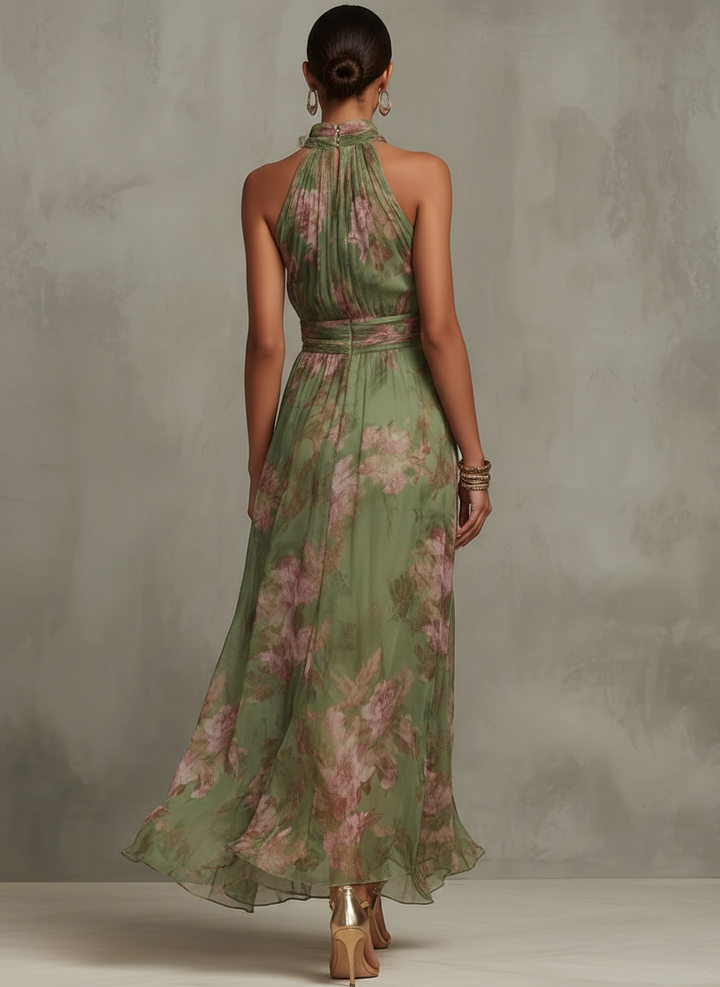 Isabelle | Floral Chiffon Maxi Dress
