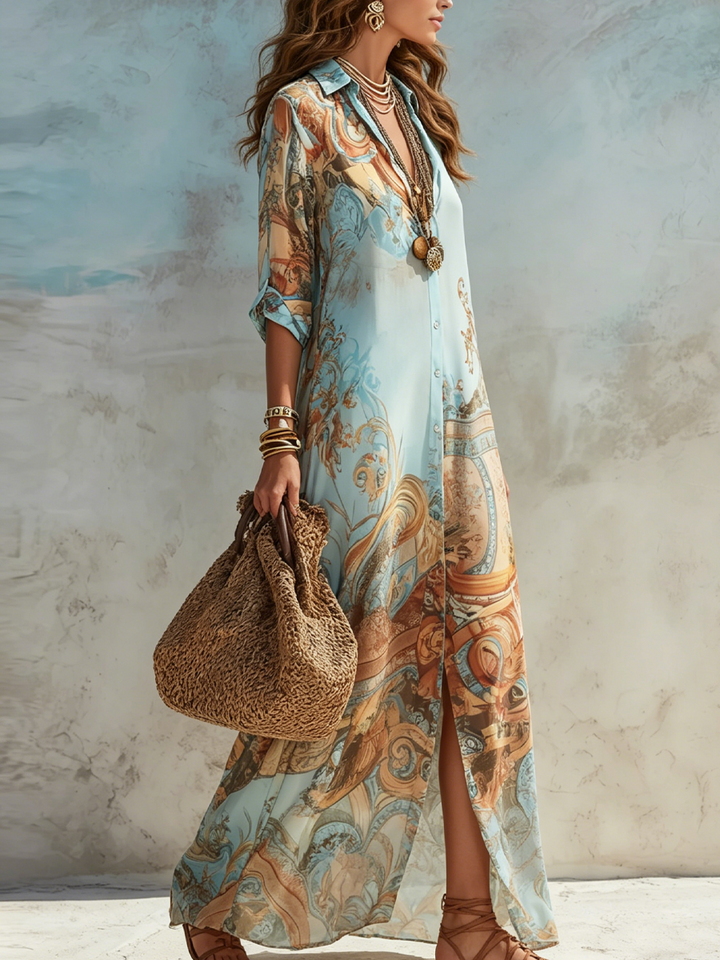Annika | Mediterranean Shirt Dress