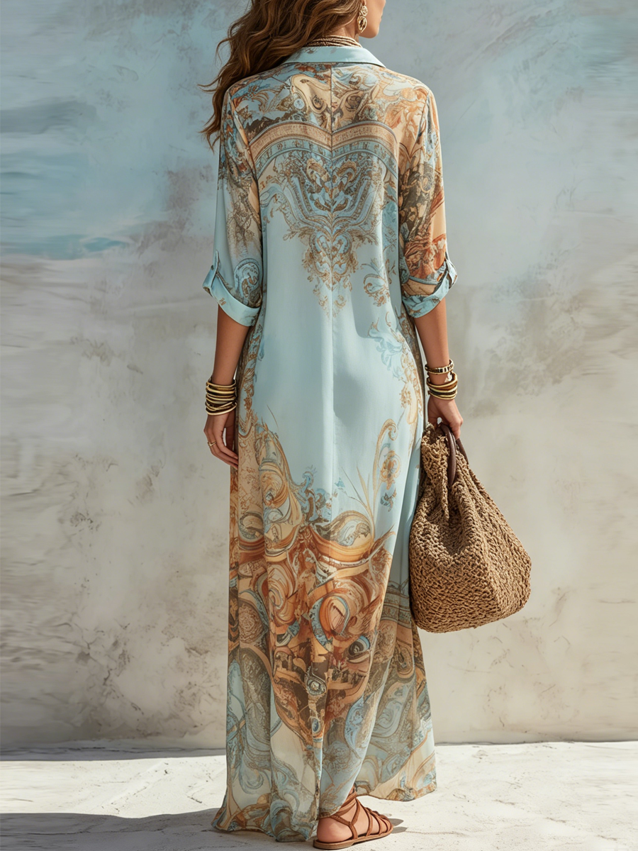 Annika | Mediterranean Shirt Dress