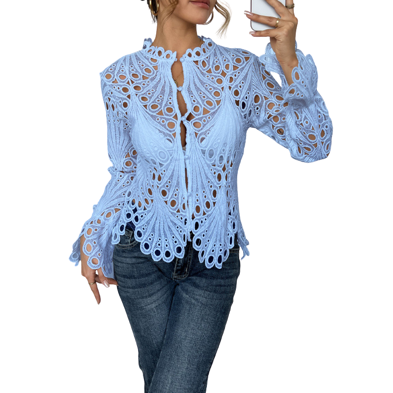 Celeste | Flounce-Sleeve Blouse