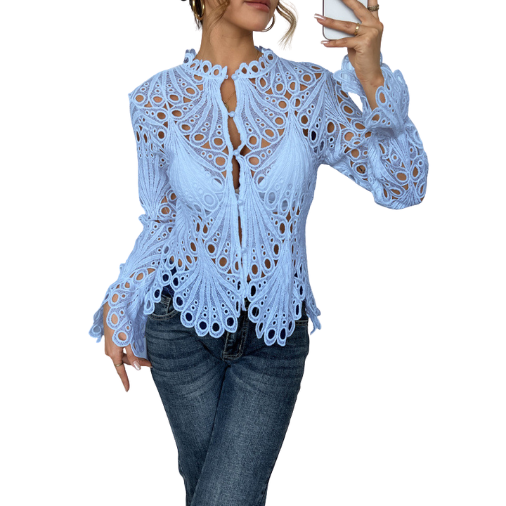 Celeste | Flounce-Sleeve Blouse