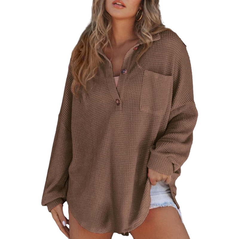Pearl | Lightweight V-Neck Tunic Blouse