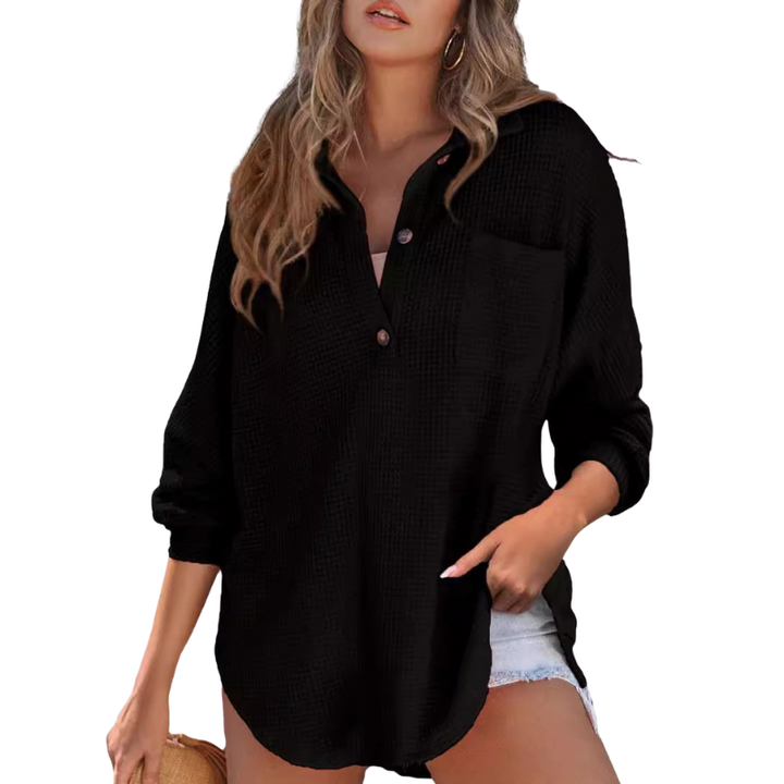 Pearl | Lightweight V-Neck Tunic Blouse