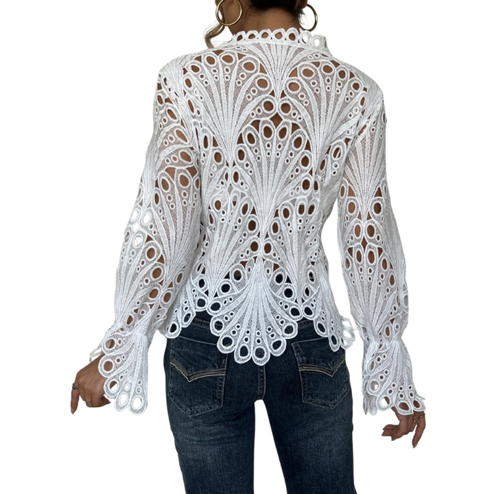 Celeste | Flounce-Sleeve Blouse