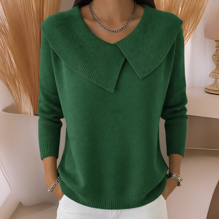 Daphne | Soft-Collar Knit Jumper