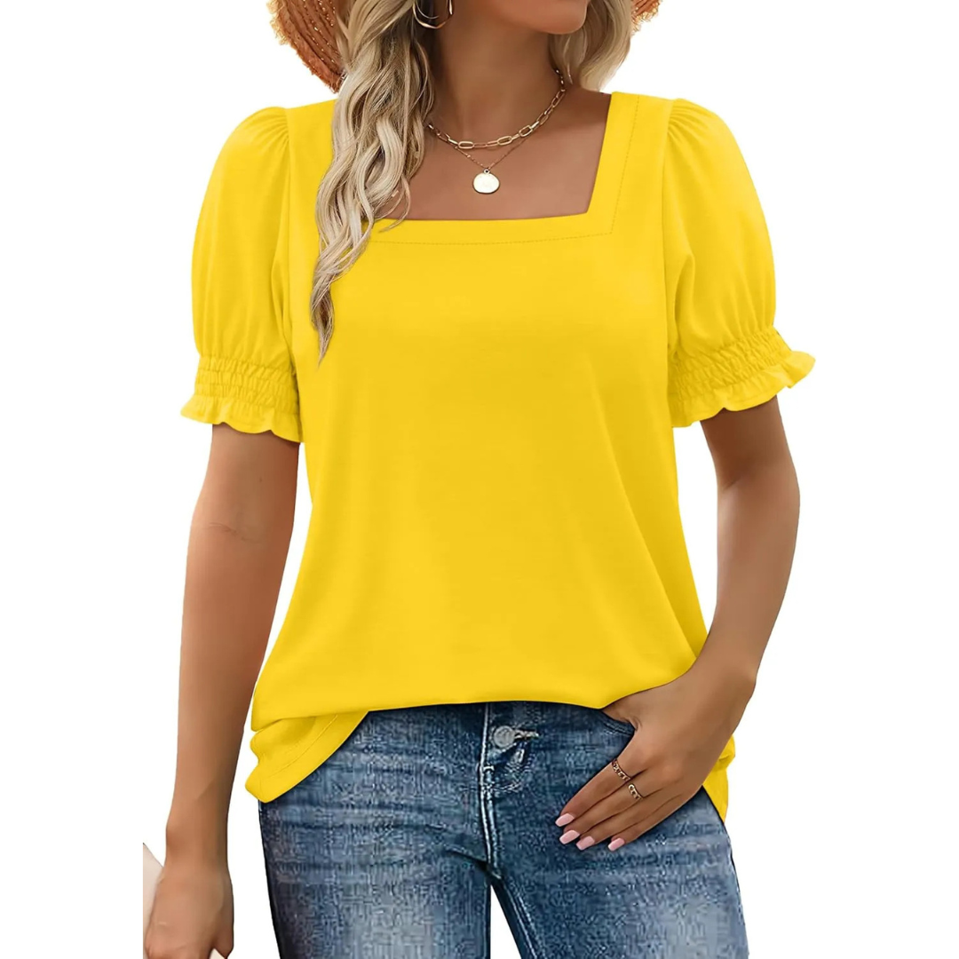 Adele | Ruffle-Sleeve Summer Top