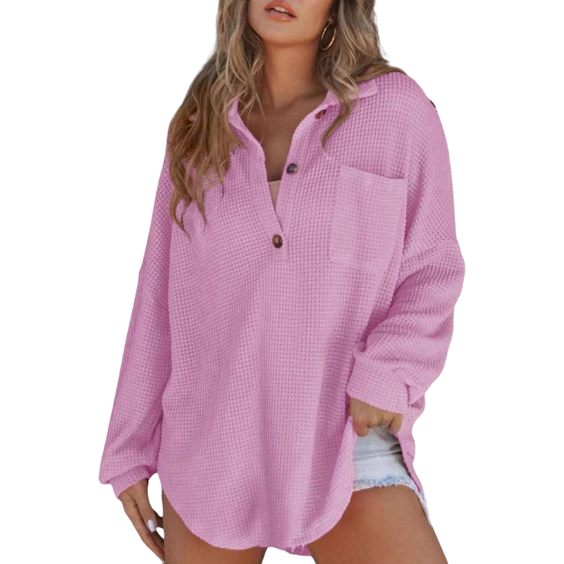 Pearl | Lightweight V-Neck Tunic Blouse