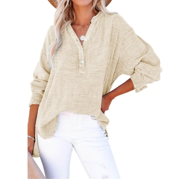 Lucille | Relaxed Button-Up Blouse