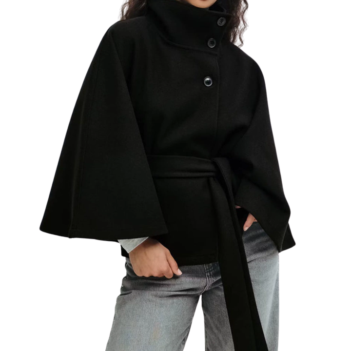 Edwina | Cape-Style Belted Coat