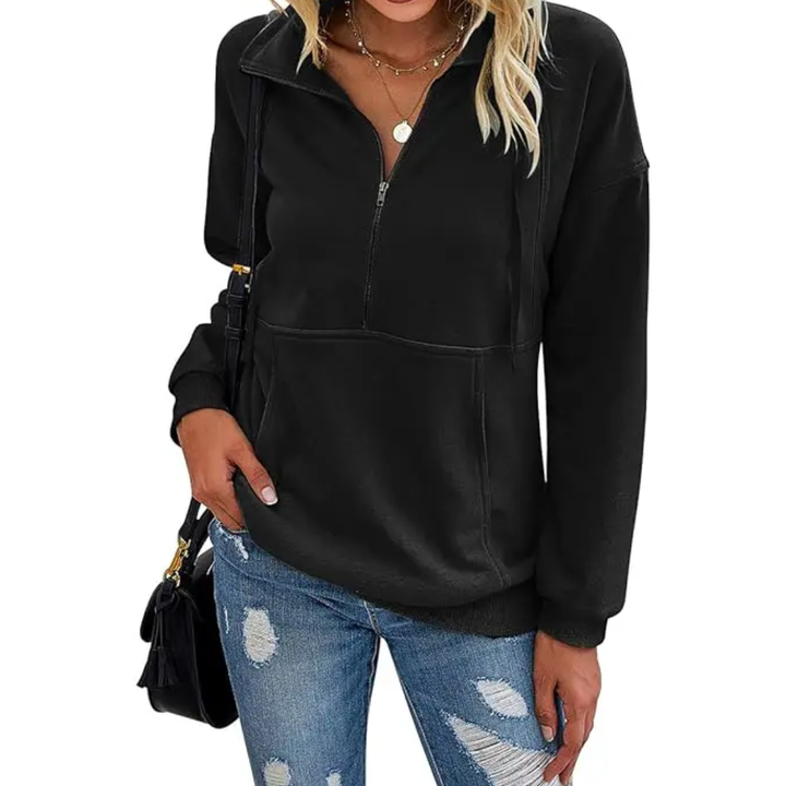Hazel | Half-Zip Fleece Sweatshirt