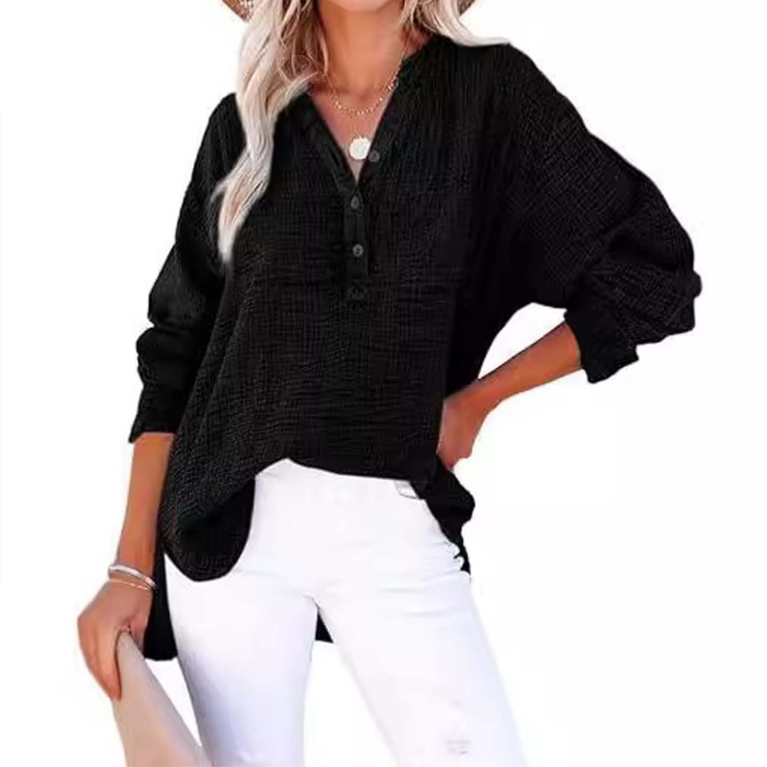 Lucille | Relaxed Button-Up Blouse