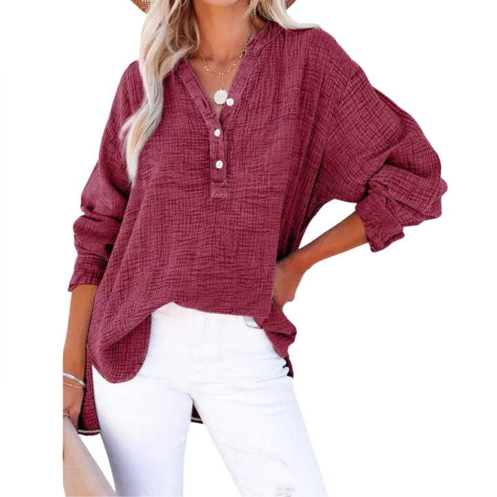 Lucille | Relaxed Button-Up Blouse