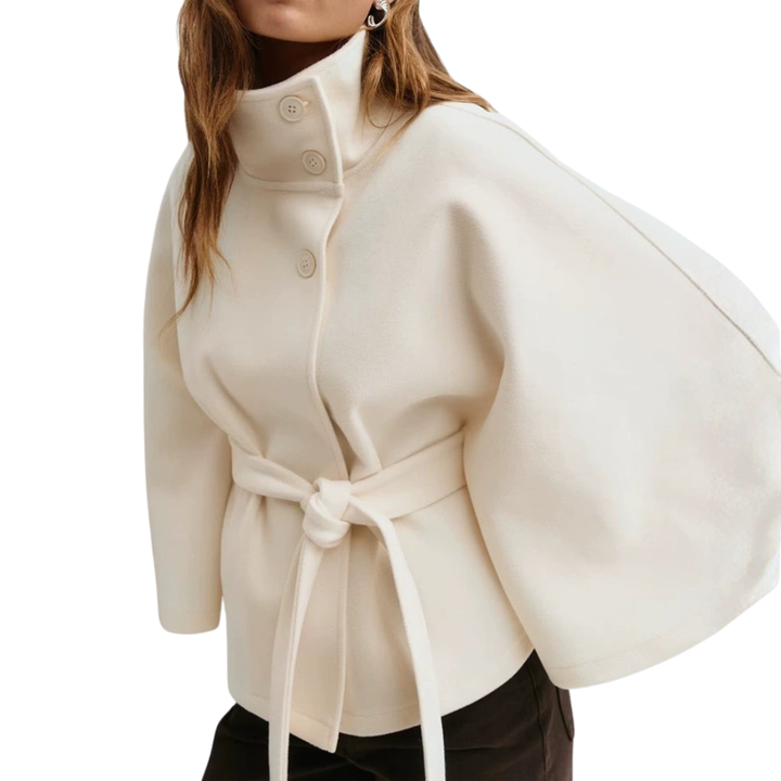 Edwina | Cape-Style Belted Coat