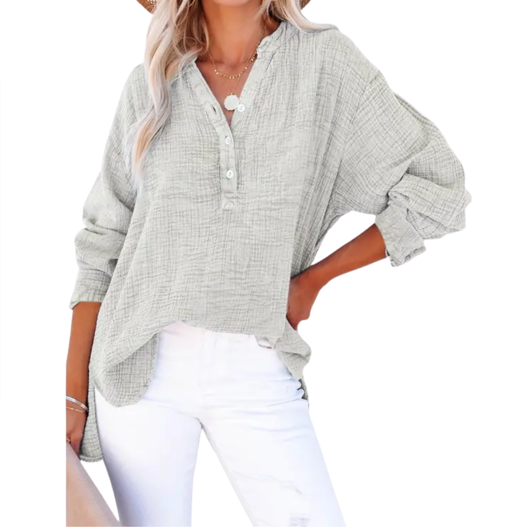 Lucille | Relaxed Button-Up Blouse