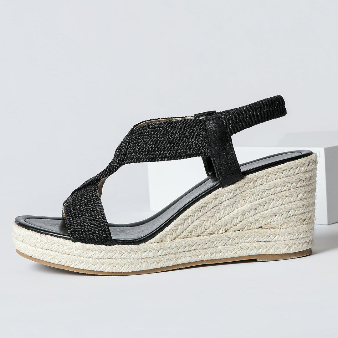 Aroa | Woven Wedge Sandals