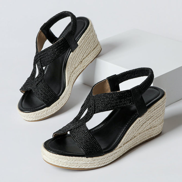 Aroa | Woven Wedge Sandals