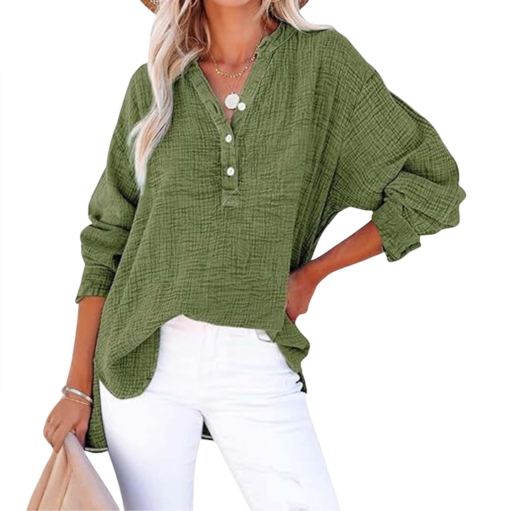Lucille | Relaxed Button-Up Blouse