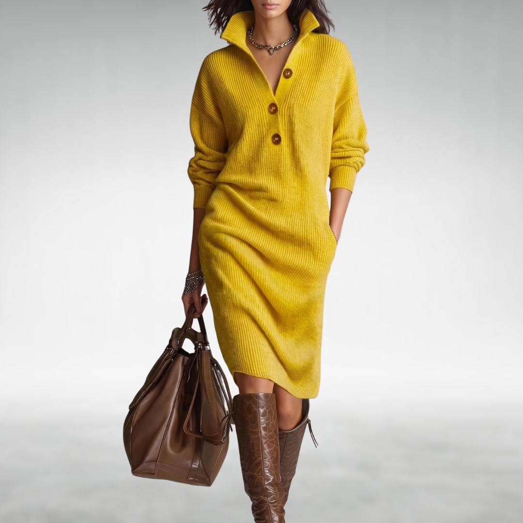 Evelyn | Soft Knit Midi Dress