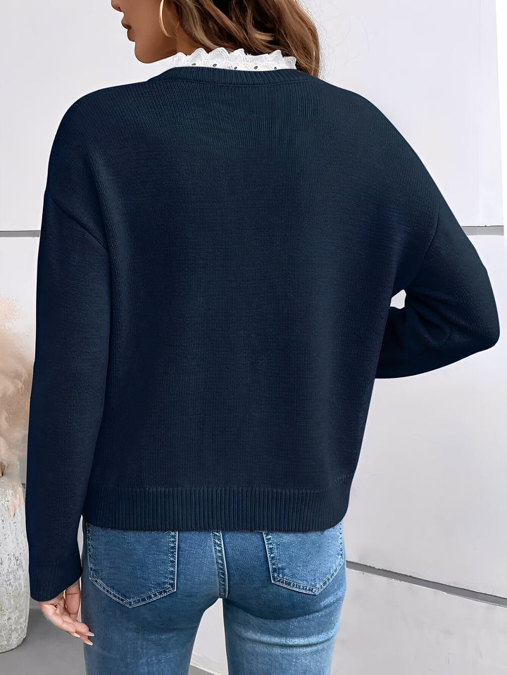 Felicity | Elegant Lace Knit Jumper