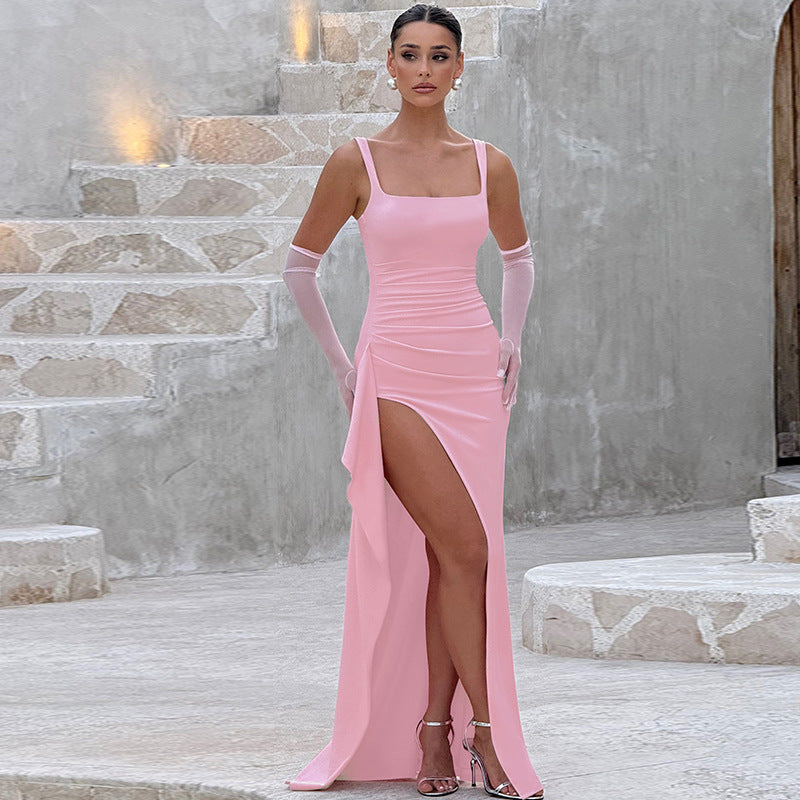 Lottie | Open-Back Slip Maxi Dress