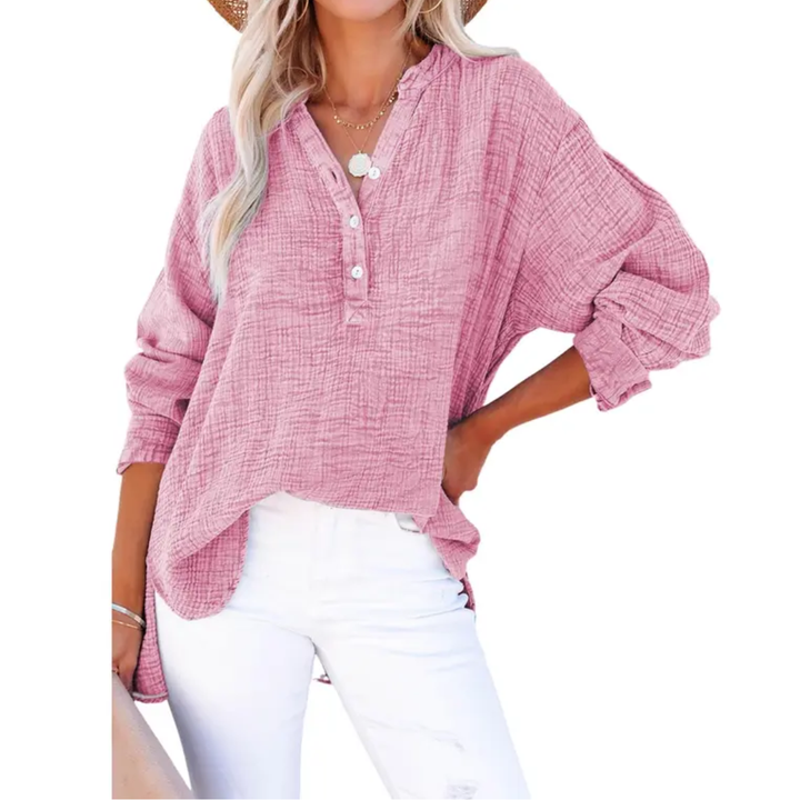 Lucille | Relaxed Button-Up Blouse