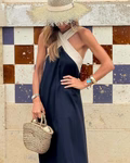 Francesca | Elegant Crossover Evening Dress
