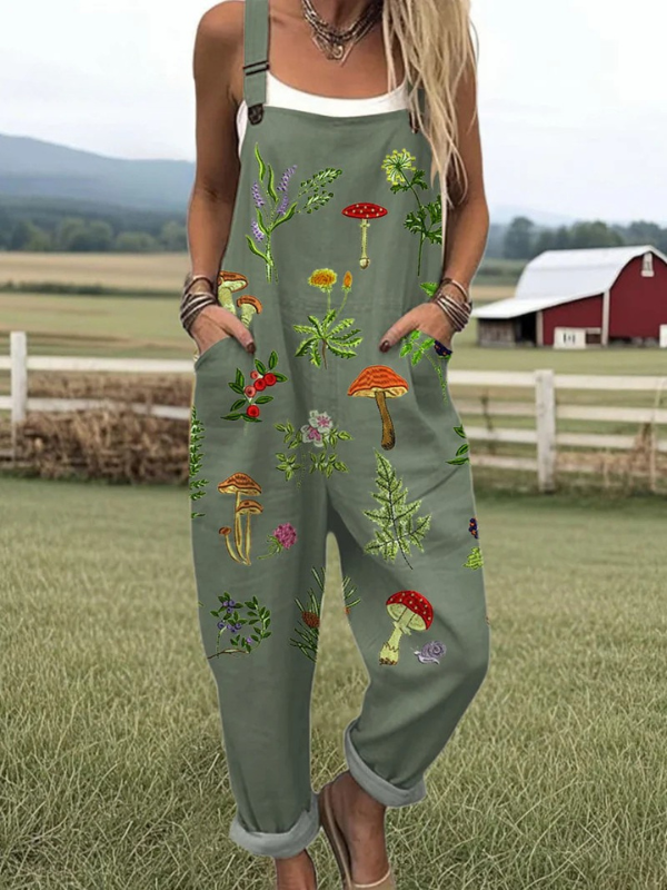 Delia | Embroidered Botanical Jumpsuit