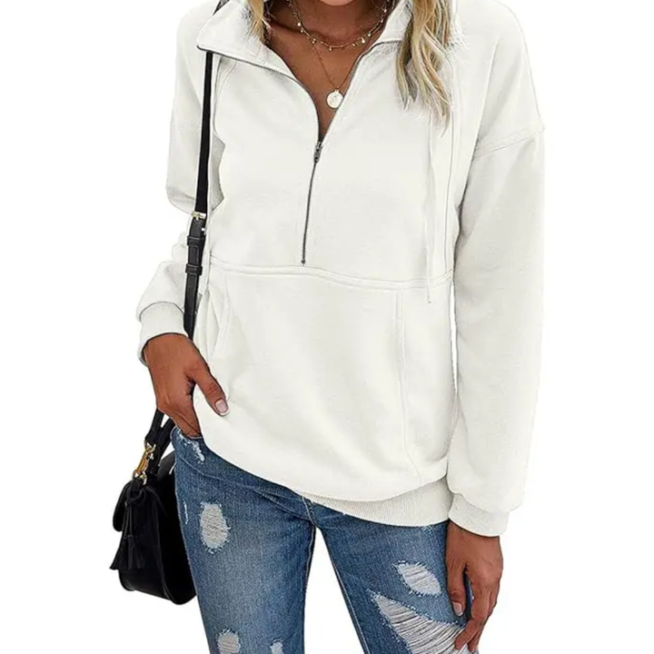 Hazel | Half-Zip Fleece Sweatshirt