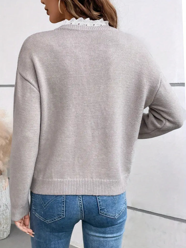 Felicity | Elegant Lace Knit Jumper