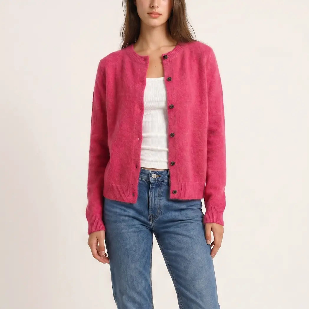 Theodora | Soft Button Cardigan