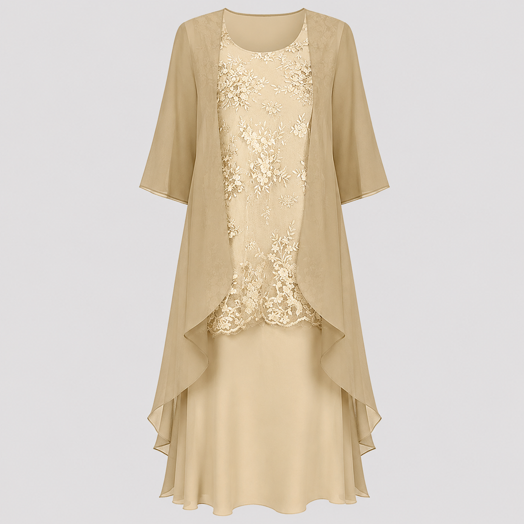 Sylvie | Chiffon Two-Piece Dress