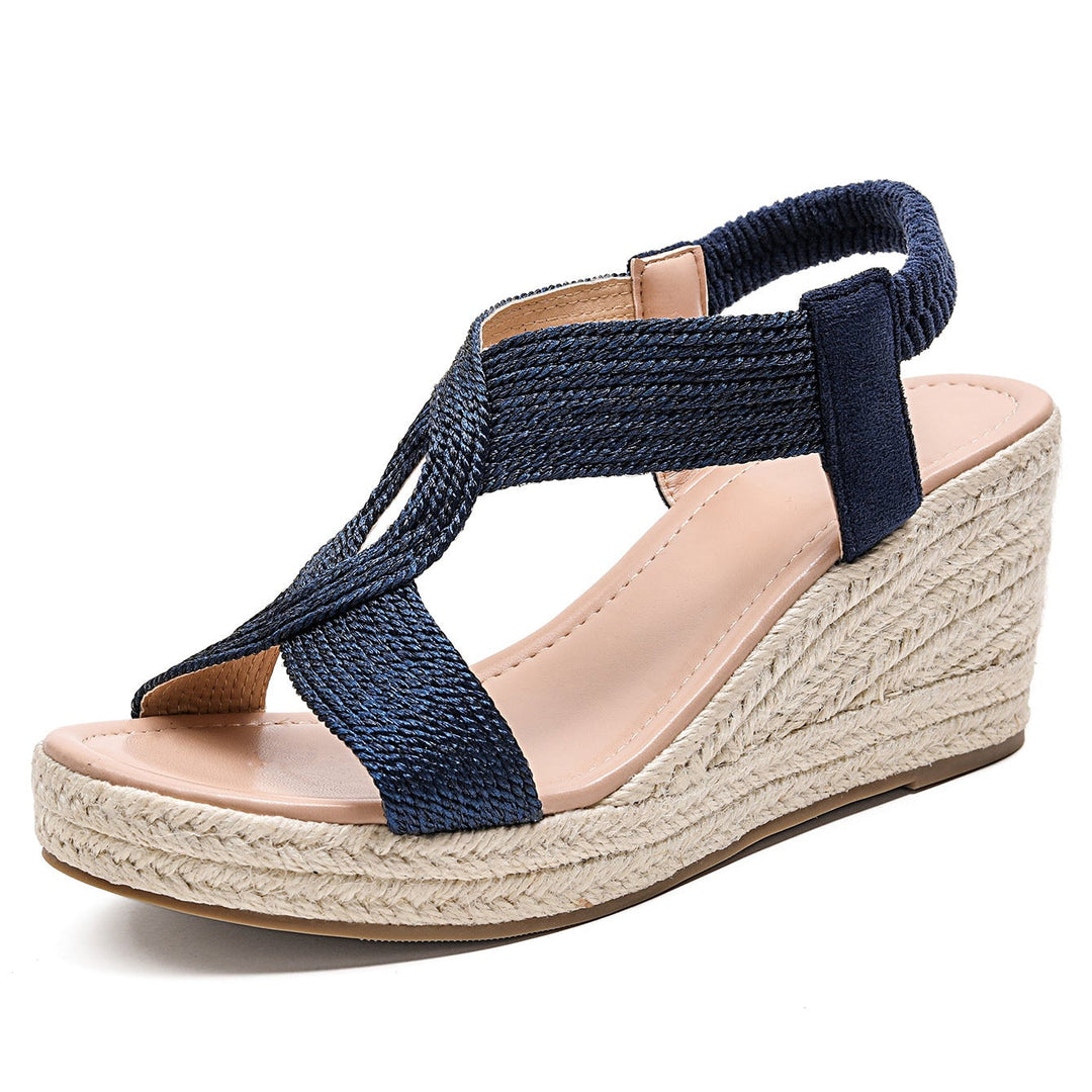 Aroa | Woven Wedge Sandals