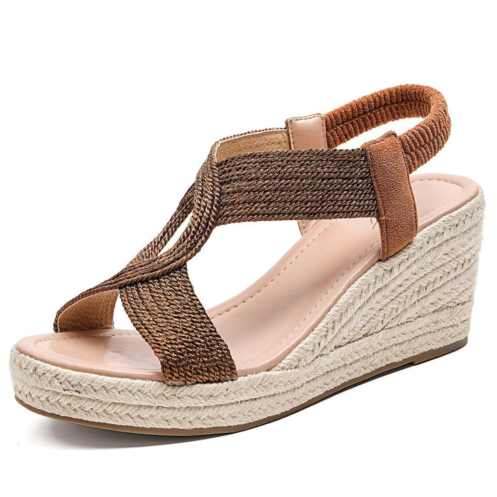 Aroa | Woven Wedge Sandals